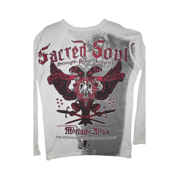 Sacred Soul Tattoo Graphic Long Sleeve – L – Made in USA - Picture 7 of 7